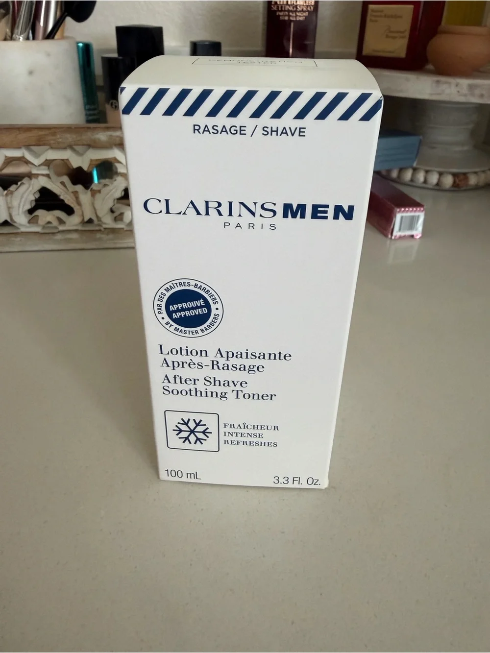 ClarinsMen After Shave Soothing Toner - White & Blue